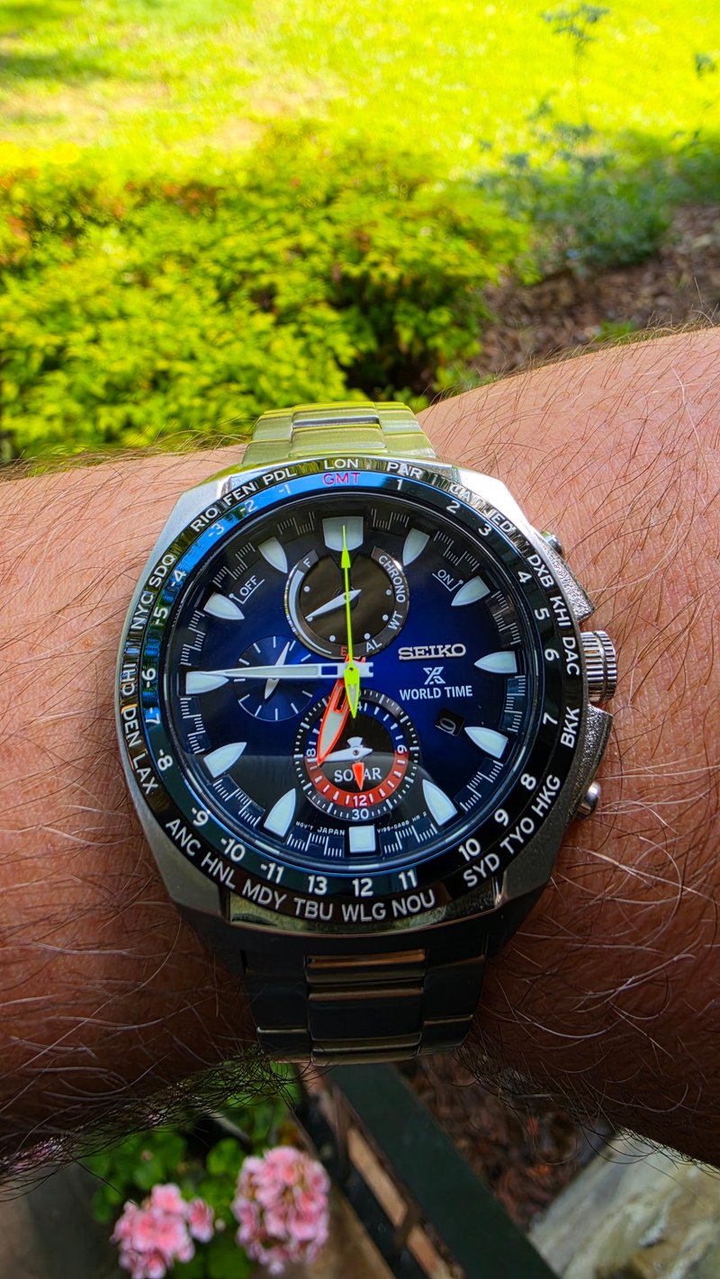 Seiko SSC549 Prospex Solar World Time Chronograph